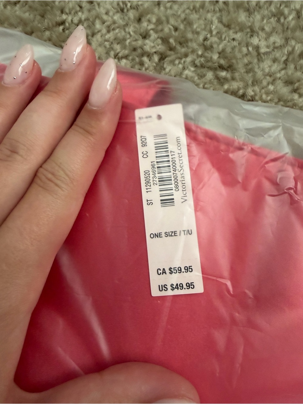 NWT Victoria’s Secret Satin Monogram Logo Tote - Picture 4 of 5